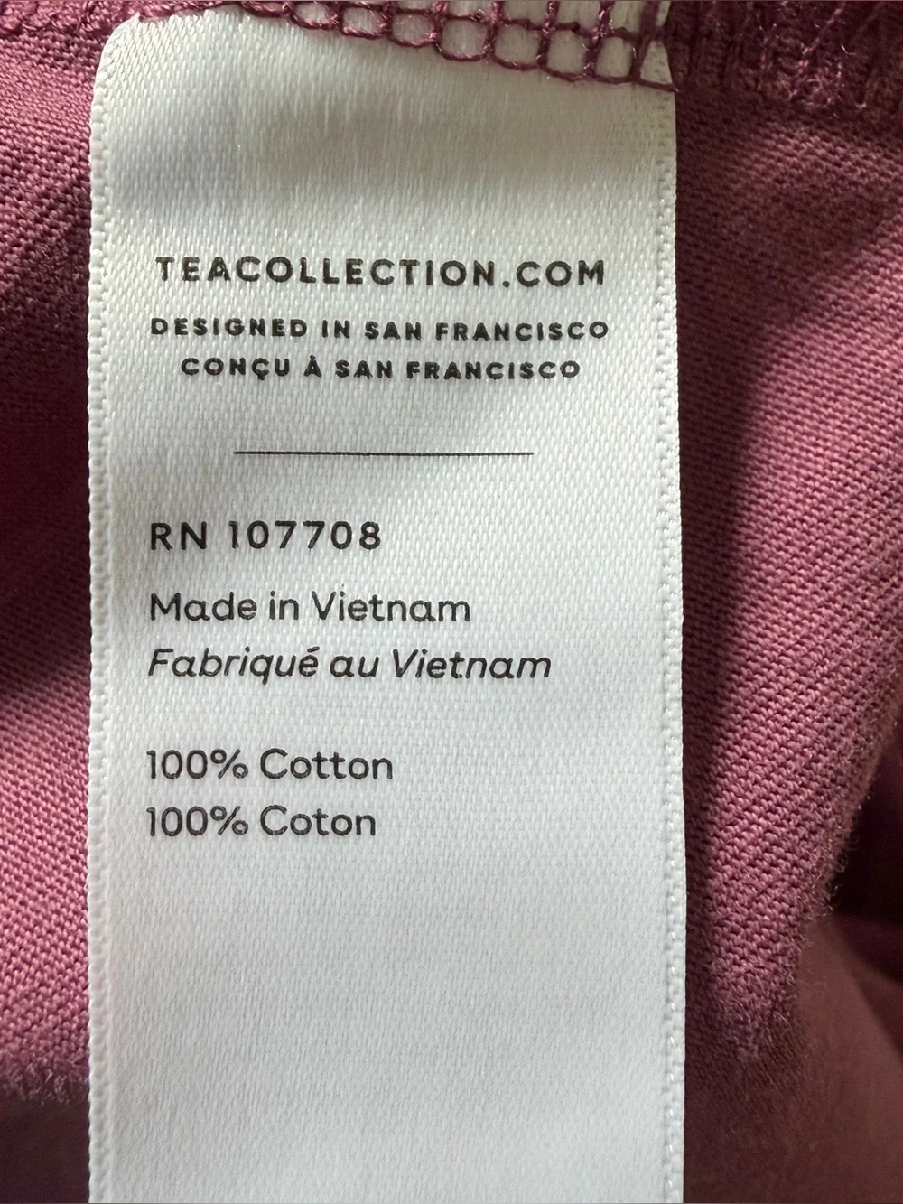 Tea Collection Girls Sz 14 Bunny Print Long Sleeve Dress Purple 100% Cotton*L22